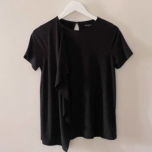 Banana Republic Cascade Drape Front Knit Top